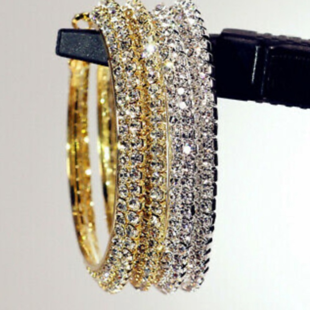 COPY - New 925 Sterling silver hoop earrings - Picture 3 of 4